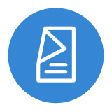 Piktrogramm Blatt Papier für Flyererstellung